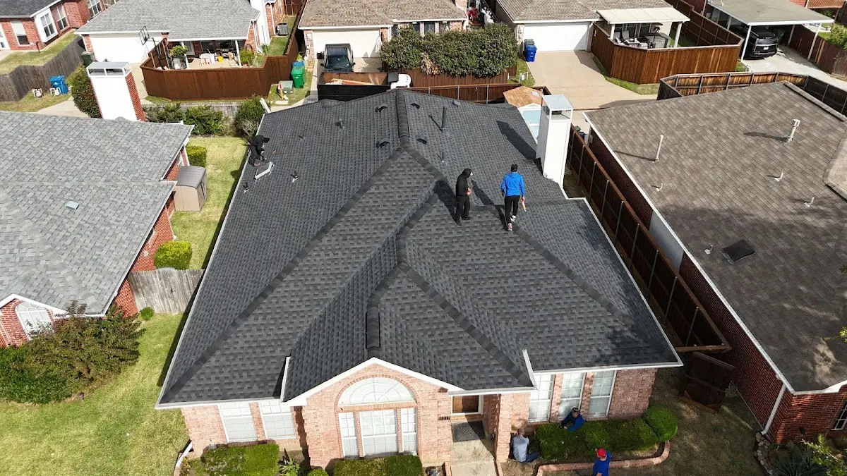 Slate & Tile Roof Repair work in progress on a North Springfield property